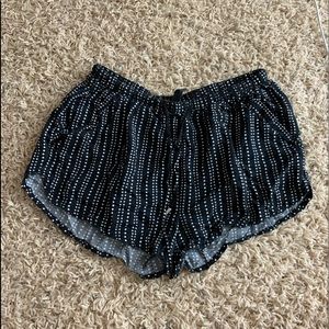 Black flowy shorts